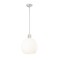Z-Lite Margo 1 Light Pendant, Brushed Nickel & White 7500P14-BN - alternate 1